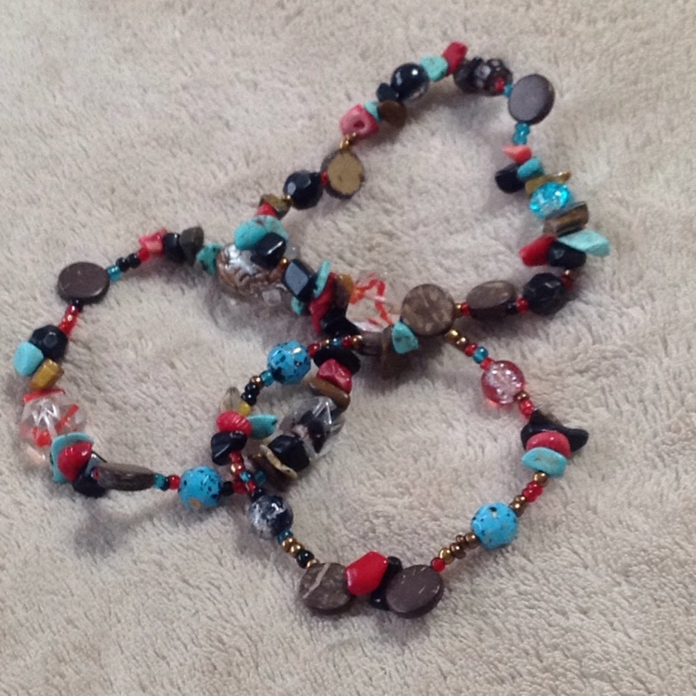 3 bracelet stacked